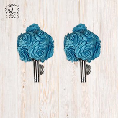 Flower curtain holder