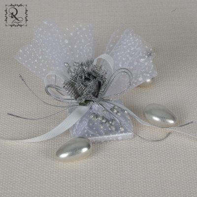 Wedding chocolate packaging silver