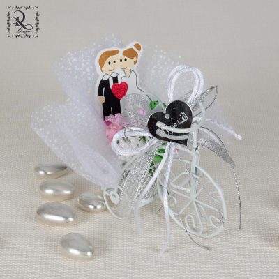 Bride Groom Bicycle Sticker Wedding